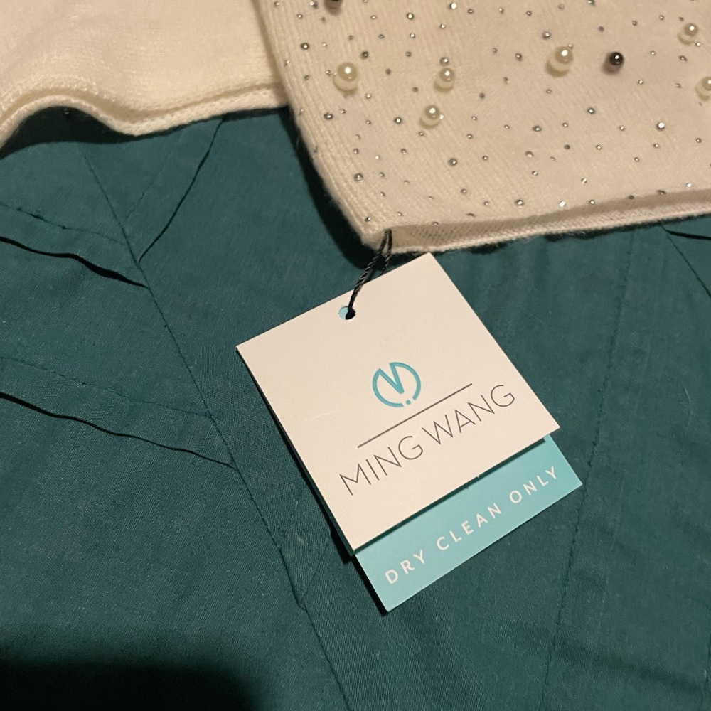 NWT Ming Wang cashmere/wool multi scarf - Picture 5 of 7